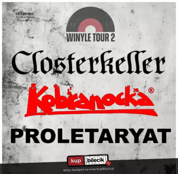 Zabrze Wydarzenie Koncert Kobranocka, Proletaryat, Closterkeller