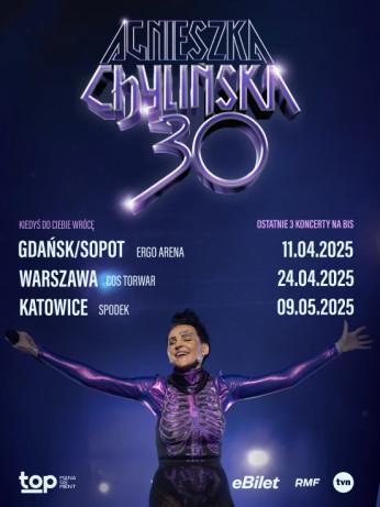 Katowice Wydarzenie Koncert 30 lat Agnieszki Chylińskiej - KIEDYŚ DO CIEBIE WRÓCĘ ostatnie 3 koncerty na bis