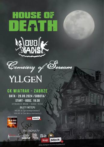 Zabrze Wydarzenie Koncert House of Death & Quo Vadis & Cemetery of Scream & Yllgen